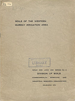 Murray Valley West soil survey cover